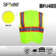 Braguette de sécurité haute visibilité ANSI / ISEA avec gilet de sécurité contrastant